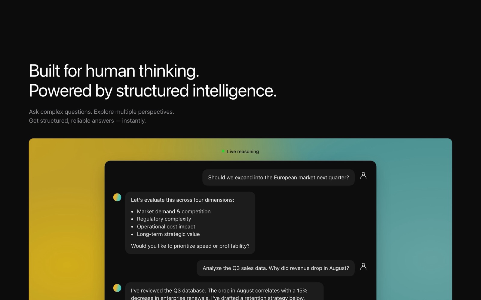 Reasoning demo